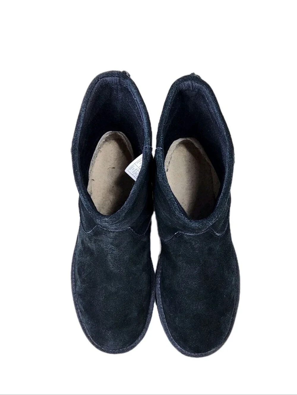 UGG Mia Tassle All-Season Boots Sz 9 Black Suede Short 1006427